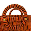 Juego de 3 cestas de madera redonda con asa de color marrón de 36x36x22cm - Image 3