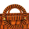 Juego de 3 cestas de madera ovalada con asa de color marrón de 31x39x22cm - Image 3