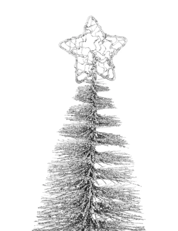 Mini árbol plateado diamantado - Image 2