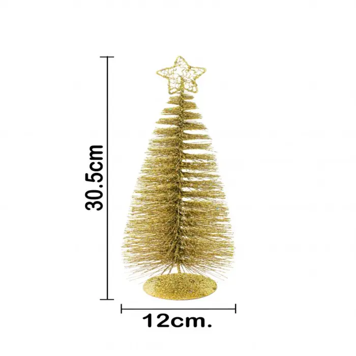 Mini árbol dorado diamantado - Image 3