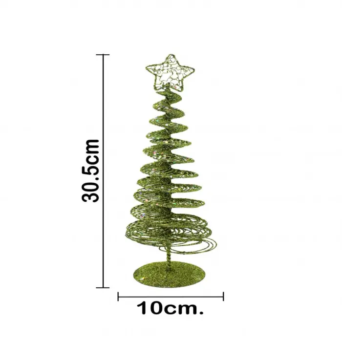Mini árbol espiral verde diamantado - Image 3