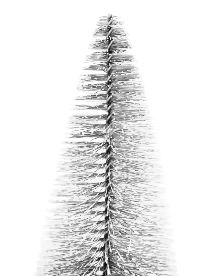 Mini árbol escobillón plateado - Image 2