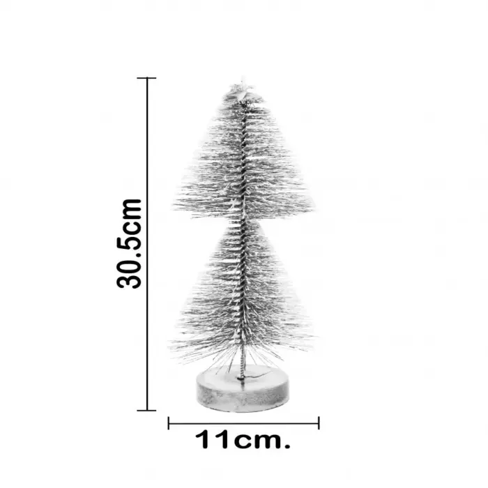 Mini árbol escalonado plateado - Image 2