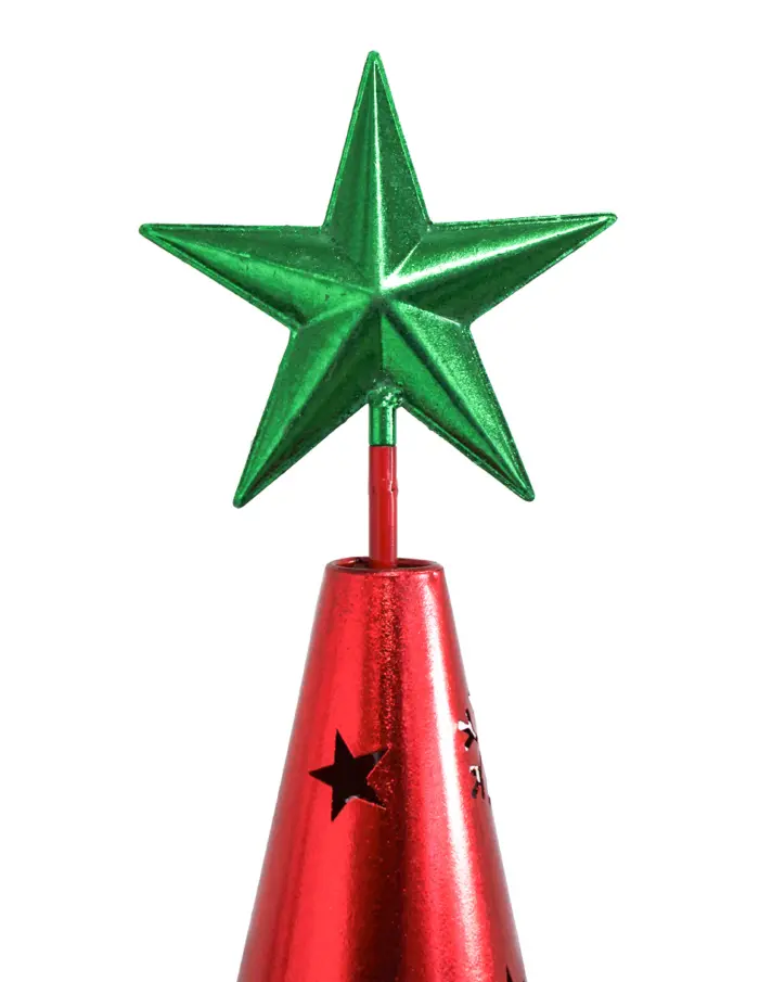 Árbol de metal rojo de 42x172cm - Image 3