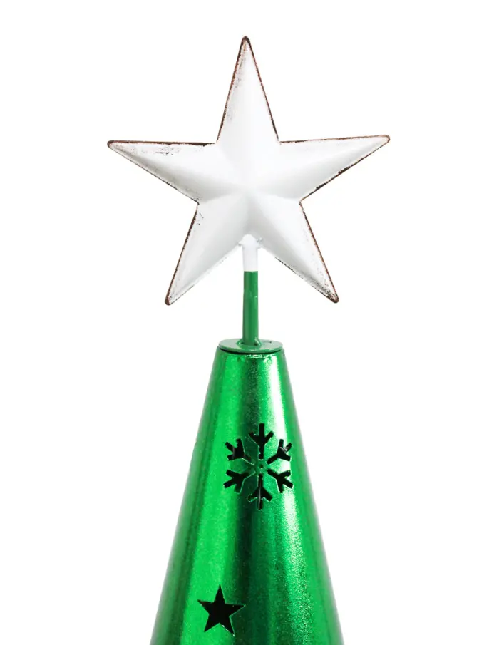 Árbol de metal verde de 36x146cm - Image 3