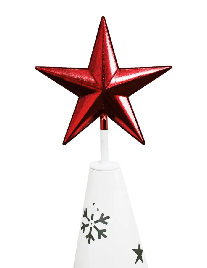 Árbol de metal blanco de 29x117cm - Image 3