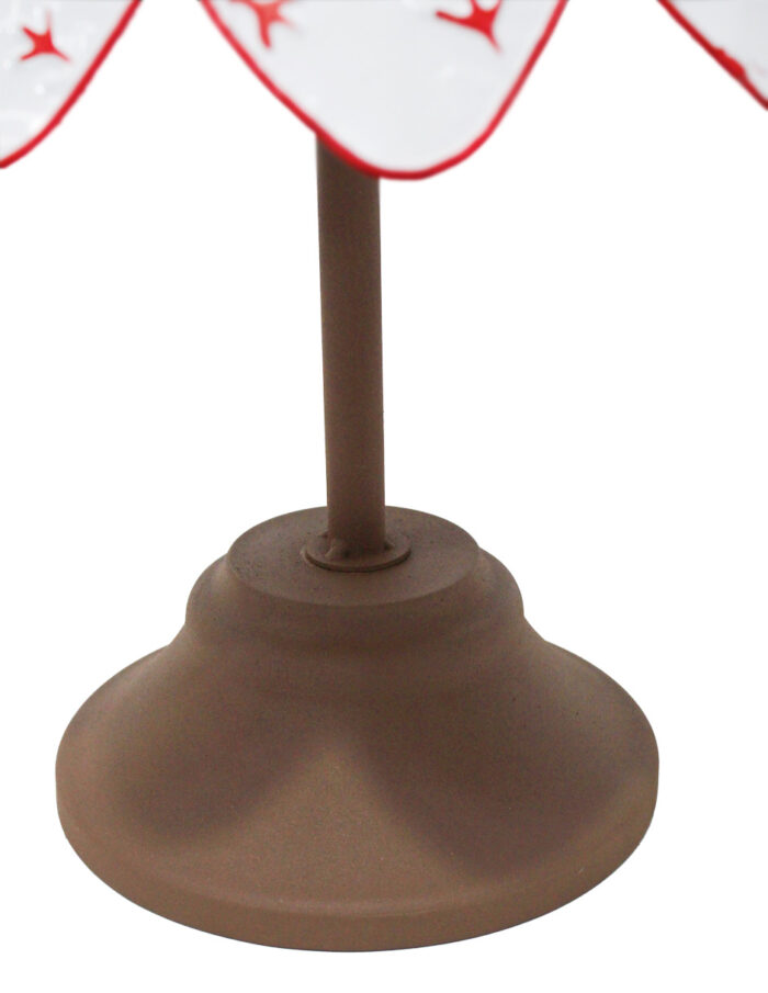 Árbol de metal blanco con copos de nieve de 39x118cm - Image 2