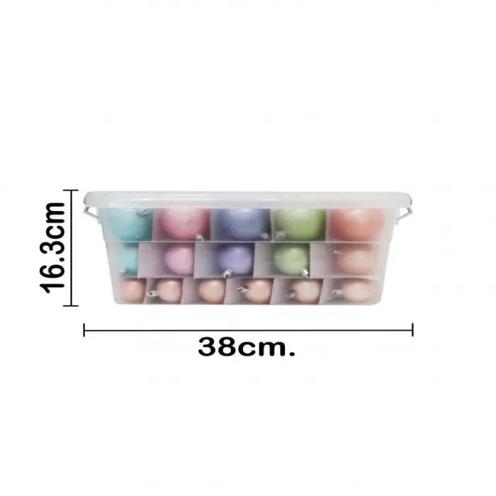 Caja de Esferas Navideñas "Cristal Mate" (70pzs) - Image 8