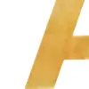Letra A de acero dorado de 15cm - Image 2