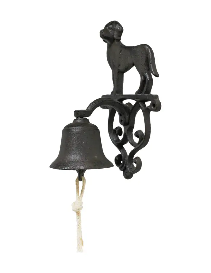 Campana de hierro diseño perro de 24x13.4x11cm - Image 2