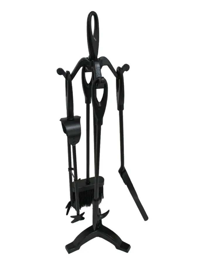 Juego de accesorios para chimenea de acero de 20x17.5x60.8cm - Image 2