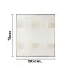 Cuadro de hilo blanco con beige diseño cruzado de 50x70x3.5cm - Image 4