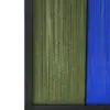 Cuadro de hilo blanco con beige verde azul de 50x70x2.5cm - Image 2