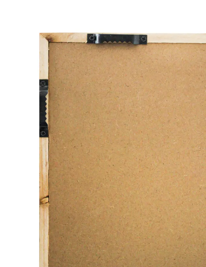 Cuadros de hilo beige con líneas cafés de 60x60x3cm - Image 3