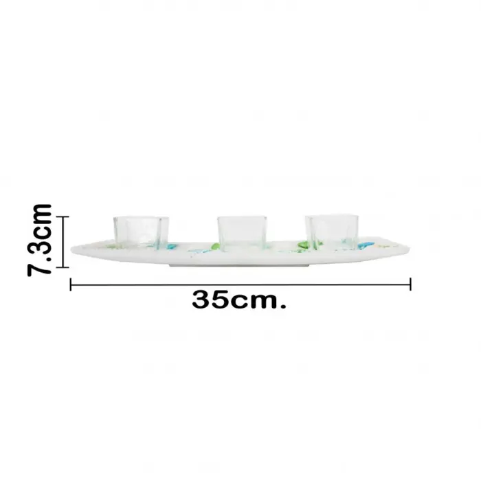 Candelabro con conchas marinas de 35x11x7cm - Image 2