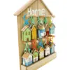 Porta llaves de madera con 20 llaveros diseño casitas de 44x34x5.5cm - Image 2
