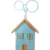 Porta llaves de madera con 20 llaveros diseño casitas de 44x34x5.5cm - Image 3