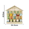 Porta llaves de madera con 20 llaveros diseño casitas de 44x34x5.5cm - Image 4