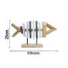 Pez de madera en base de 35x6.5x24cm - Image 4