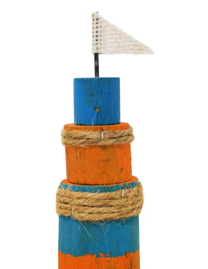 Faro de madera con escaleras de 14x6.8x34cm - Image 3