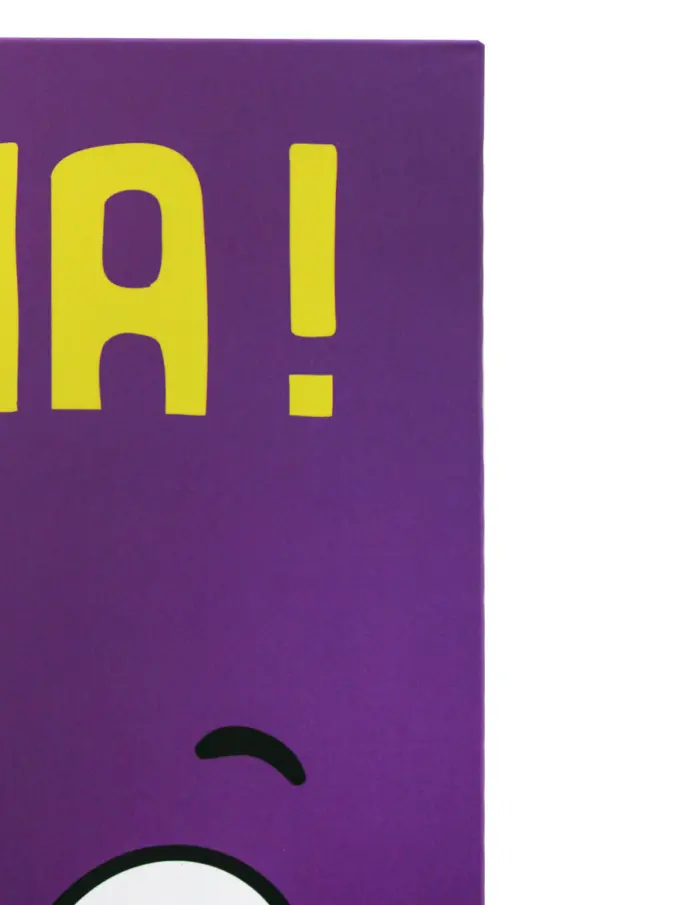 Guarda libro morado con texto Ha! - Image 4