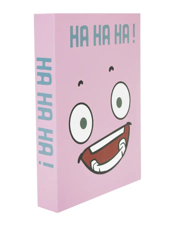Guarda libro rosa con texto Ha Ha Ha! - Image 2