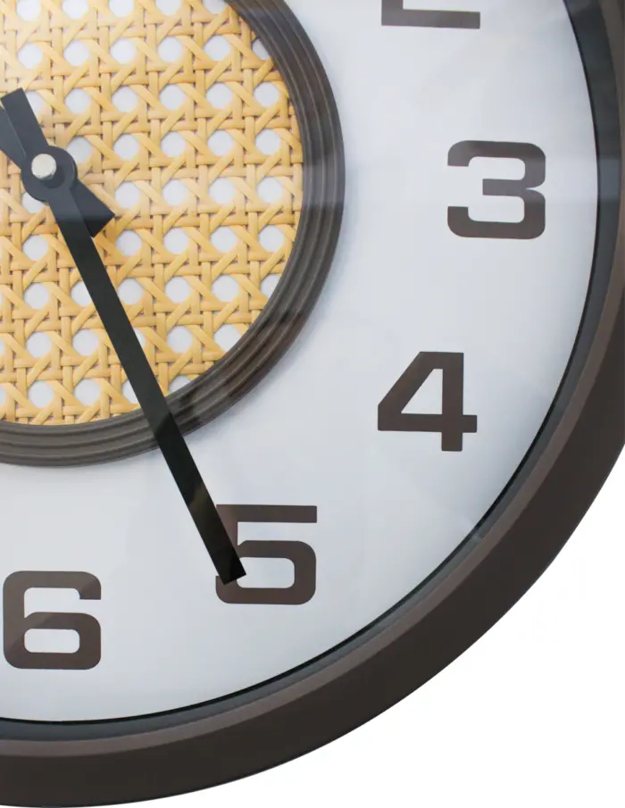 Reloj de Pared Rejilla de Ratán - Image 3