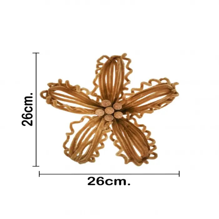 Flor de chenil café con bolitas de 26x25x0.1cm - Image 3