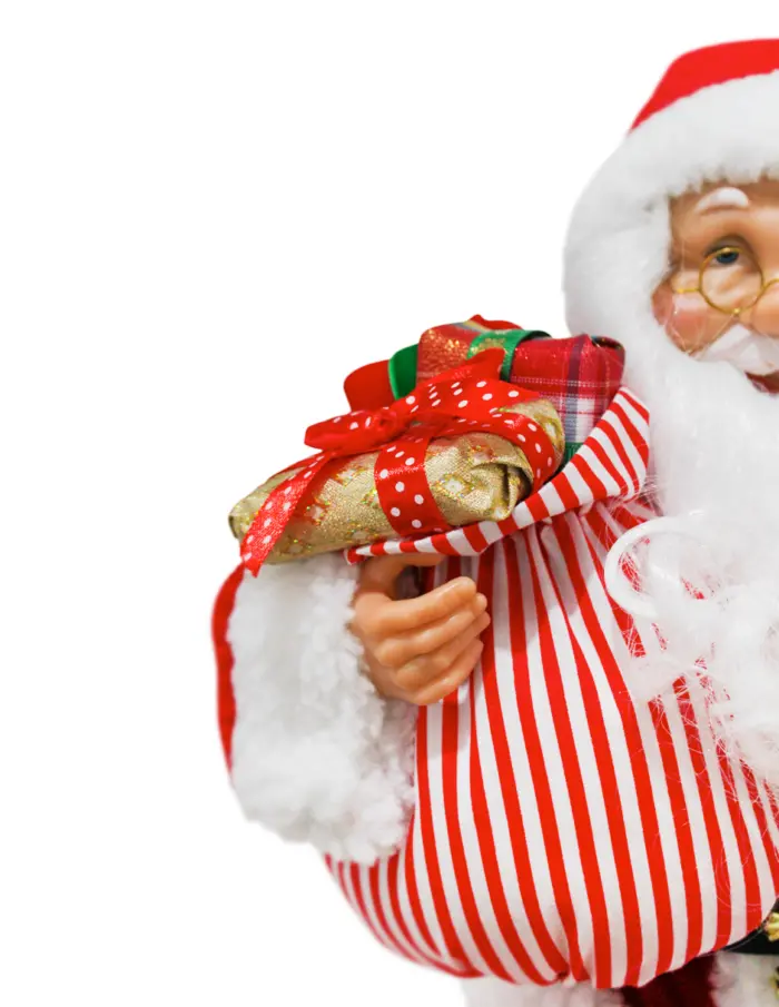 Santa sentado con costal y caramelos de 25x15x45cm - Image 2