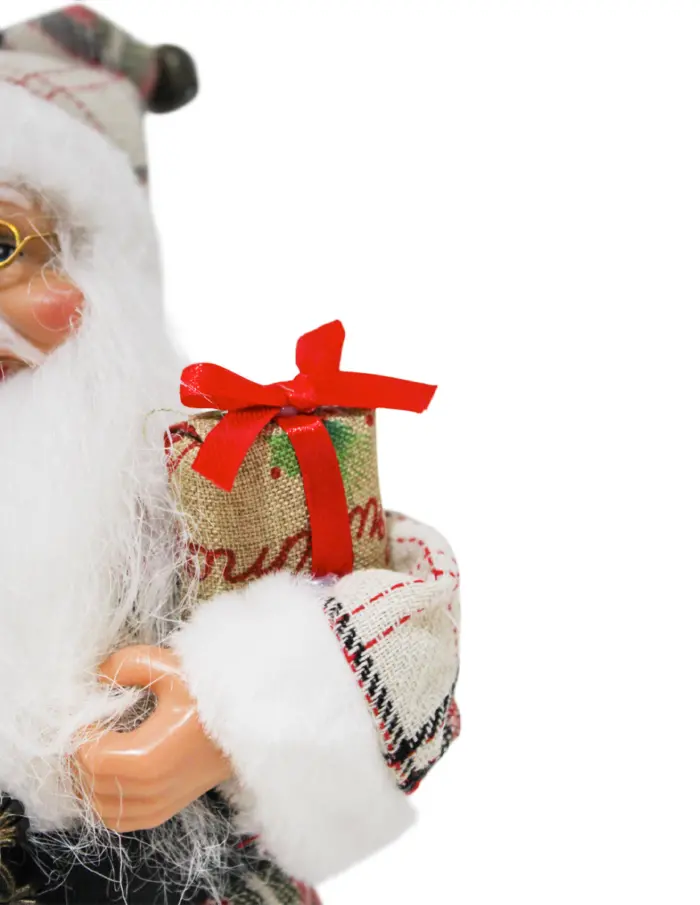 Santa Claus de traje escoces con costal de 25cm - Image 3