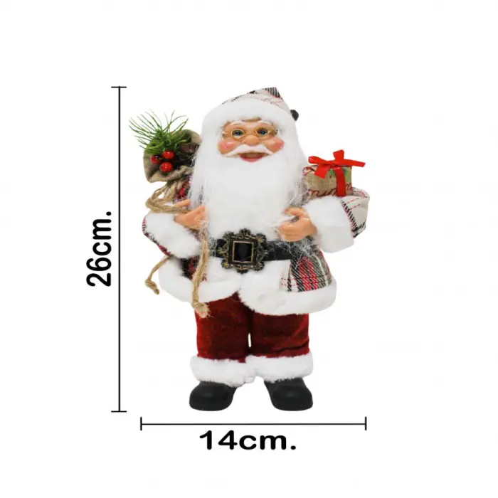 Santa Claus de traje escoces con costal de 25cm - Image 4