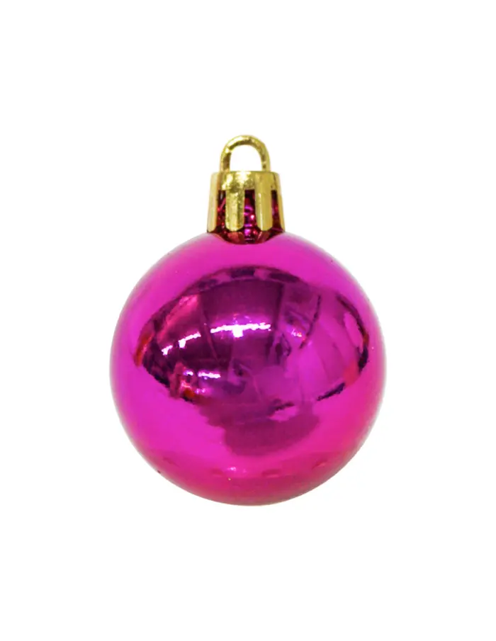 Display de 24 Esferas Fucsia Brillante y Mate - Image 3