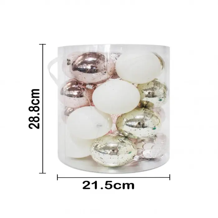 Display con 20 Esferas Rosa, Plateado y Blancos - Image 7