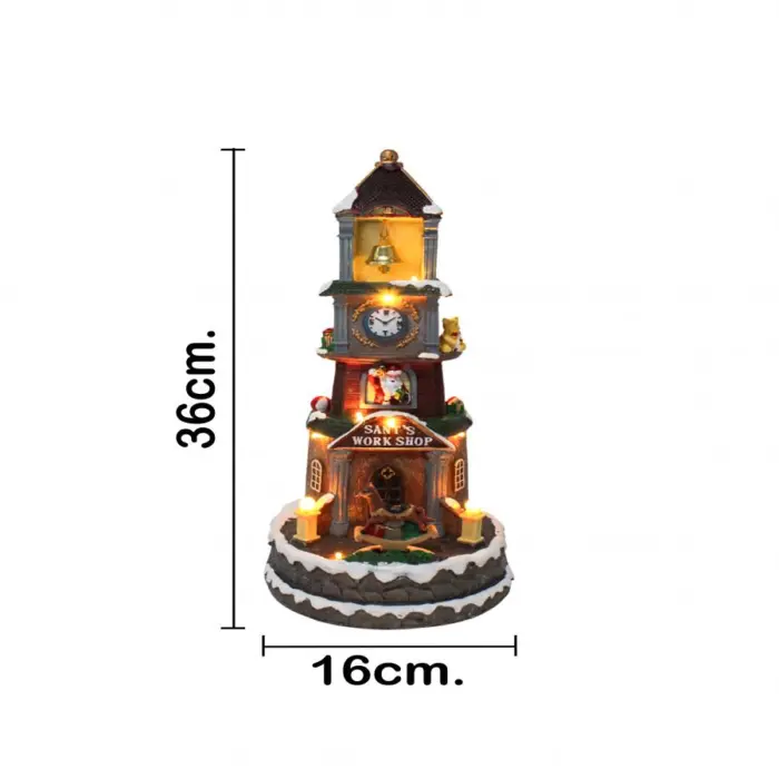 Faro del Taller de Santa con luz - Image 3