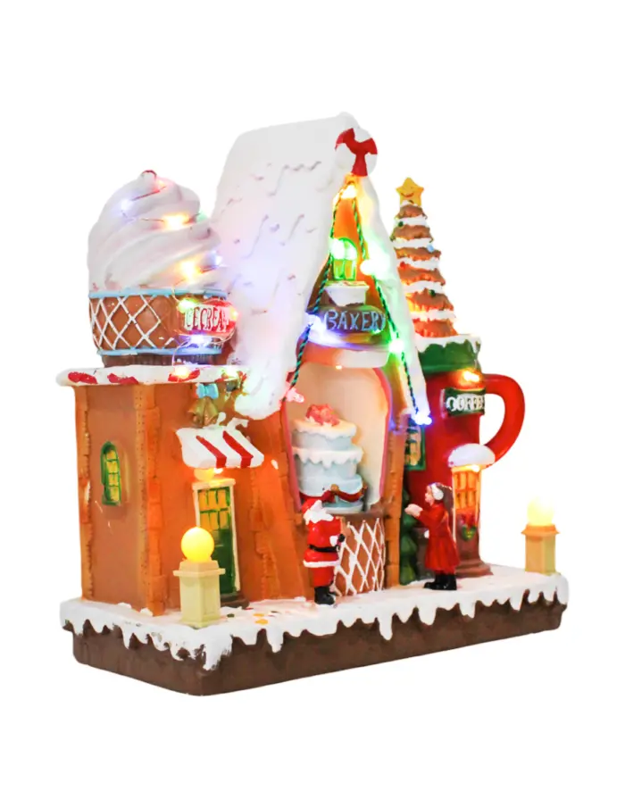 Casa de Repostería con Santa en Movimiento - Image 2