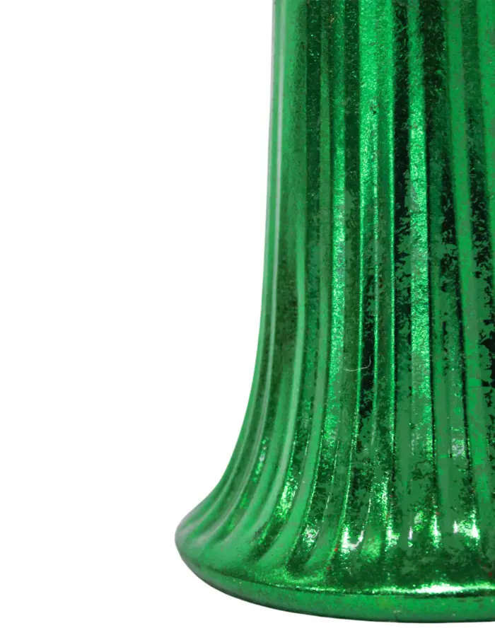 Campana de metal verde de 11.5x11.5x17cm - Image 2