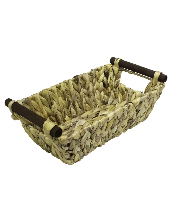 Canasta Rectangular Tejida con Agarradera