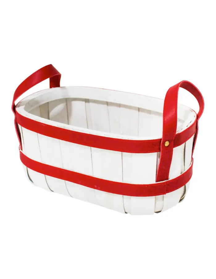 Cesta de Madera Blanca