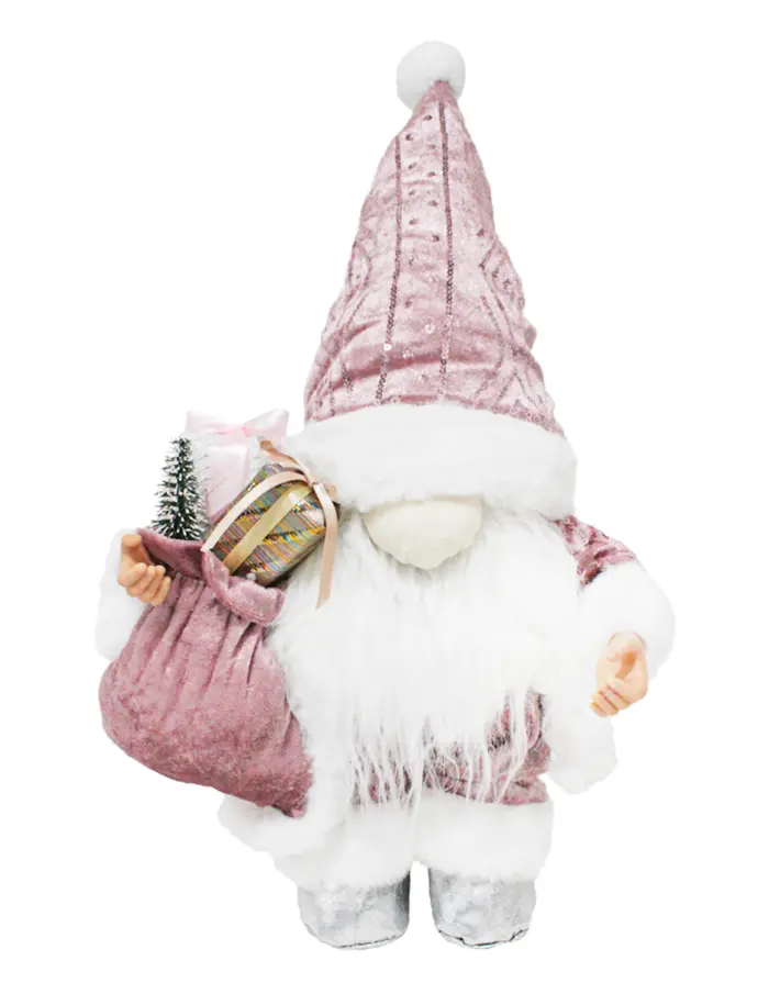 Gnomo con Gorro Rosa