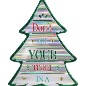 Decoración de Metal Árbol de Navidad Iridiscente