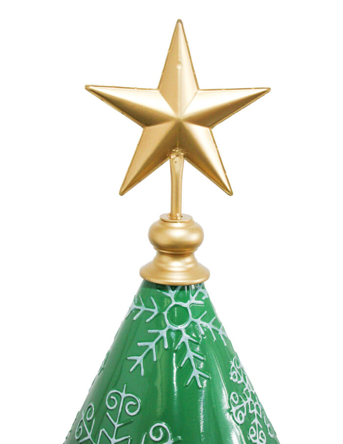 Árbol de Navidad Verde con Copos de Nieve - Image 3