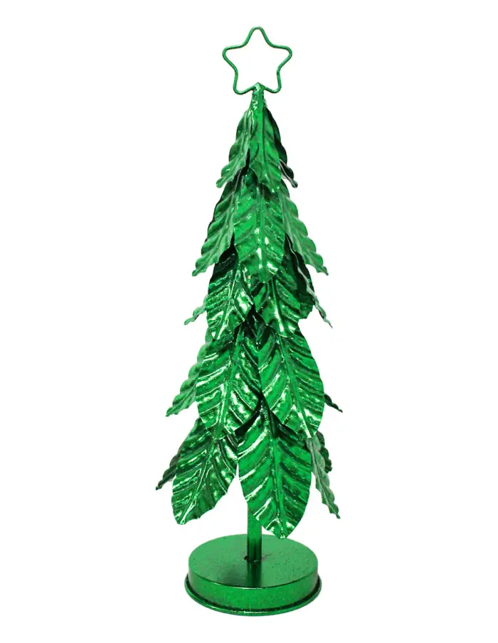 Árbol de Navidad con Hojas Verdes