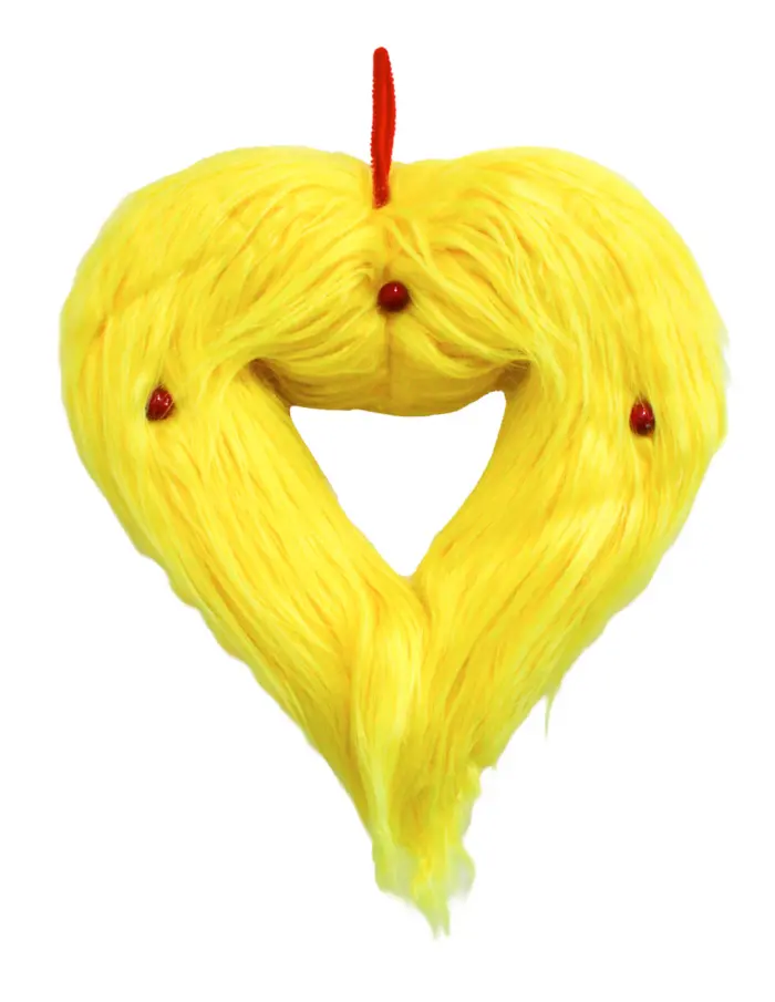 Corona de Peluche Amarilla