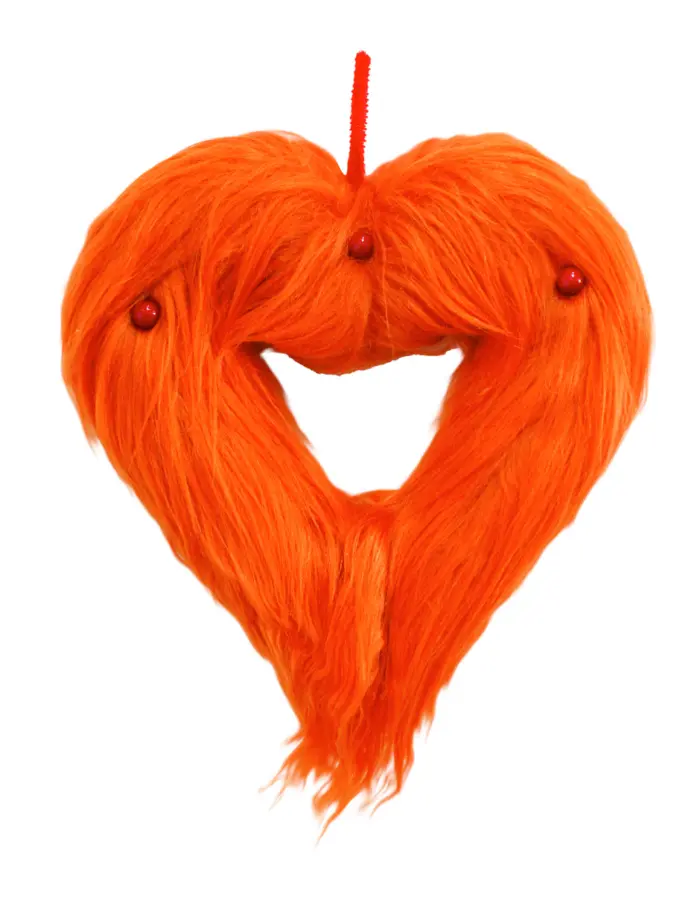 Corona de Peluche Naranja