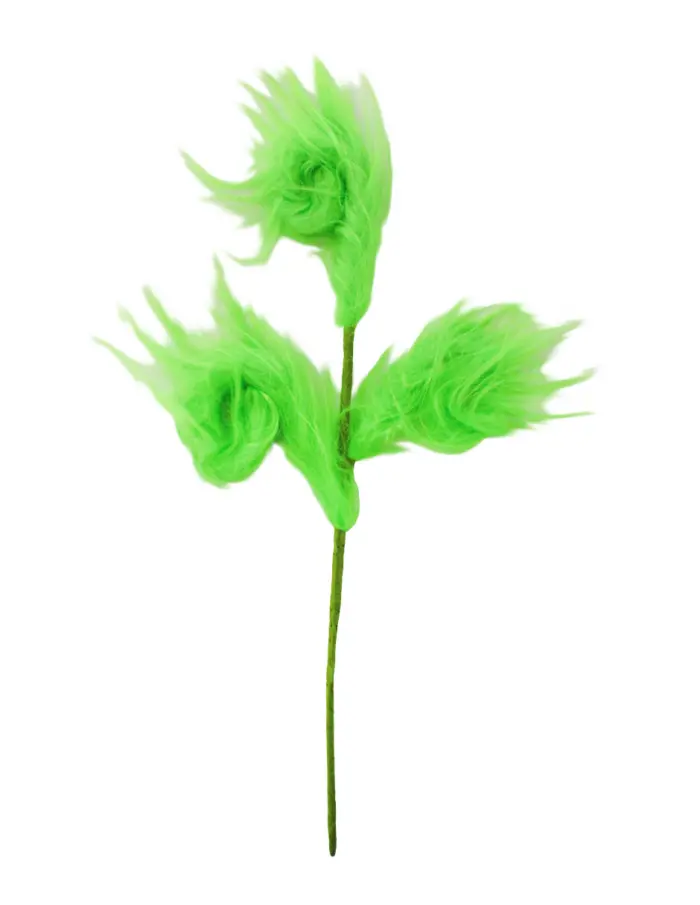 Pick de Peluche Verde Diseño Espiral