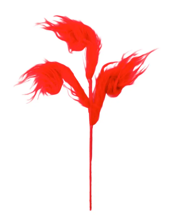 Pick de Peluche Rojo Diseño Espiral