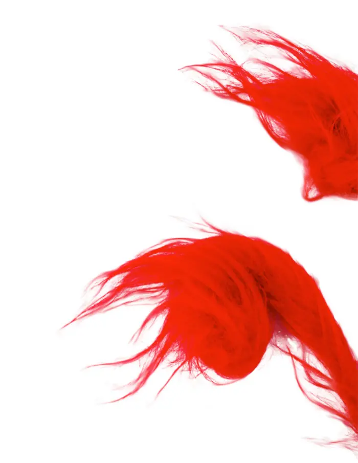 Pick de Peluche Rojo Diseño Espiral - Image 2