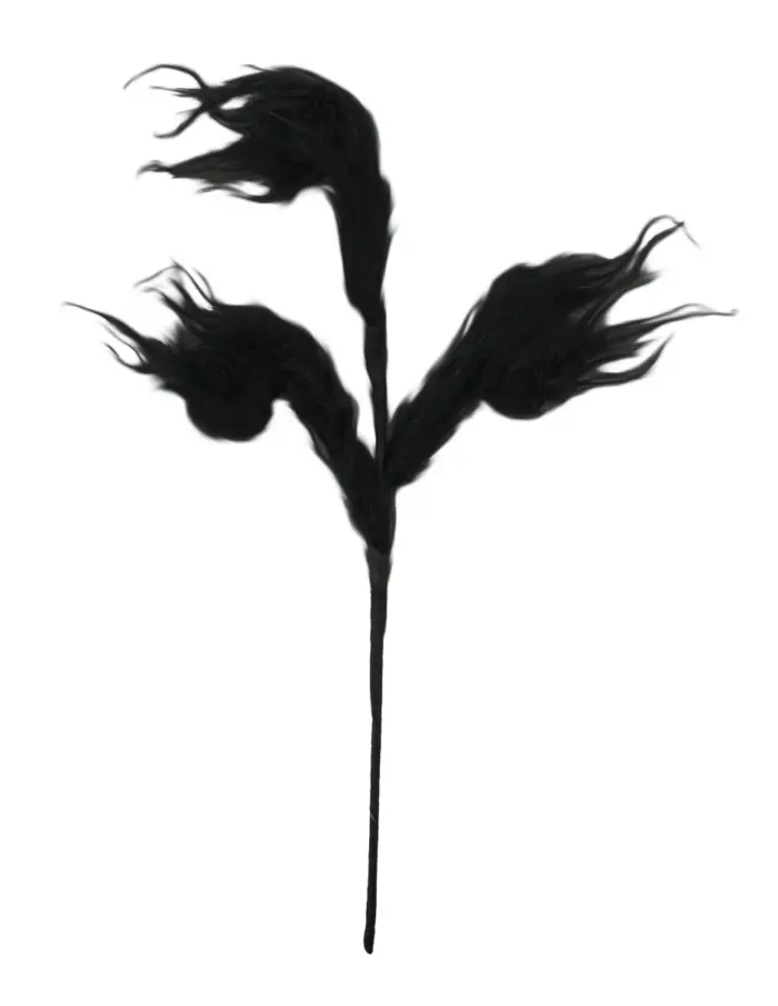 Pick de Peluche Negro Diseño Espiral