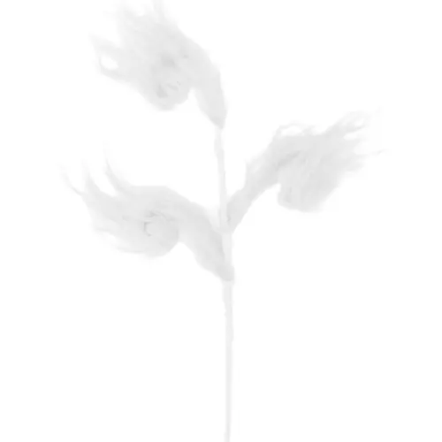 Pick de Peluche Blanco Diseño Espiral