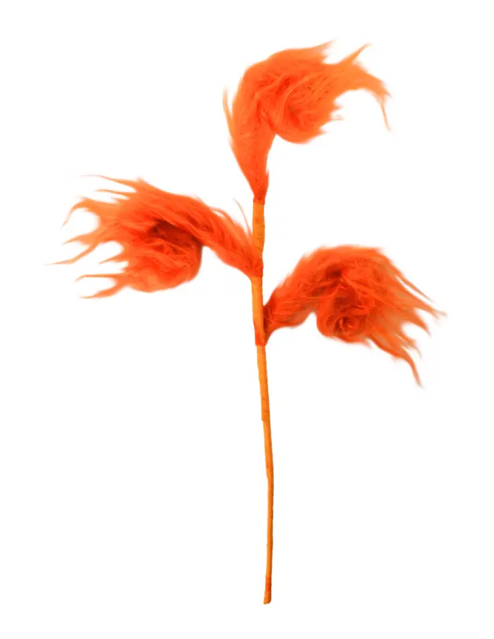Pick de Peluche Naranja Diseño Espiral